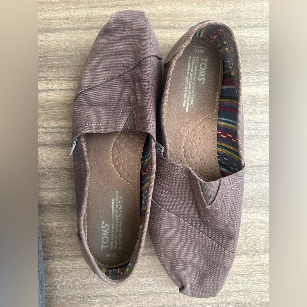 Tom’s Classic Canvas Ash Slip-ons